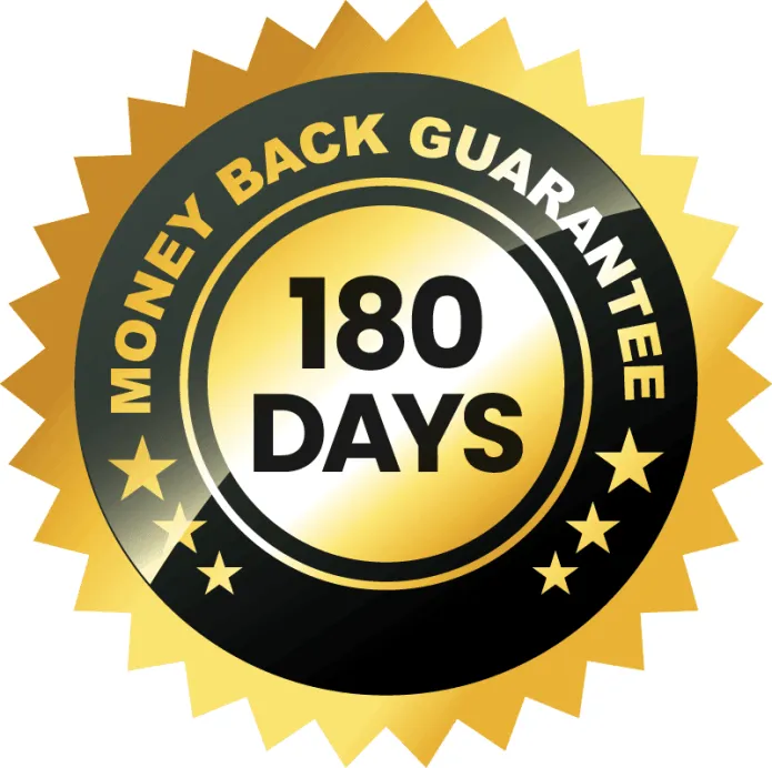 180 Days Money Back Gaurantee
